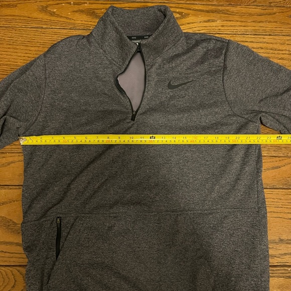 Men’s large Nike fleece lined quarter zip pullover - Picture 4 of 5